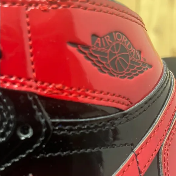 Nike Air Jordan Athletic Shoes - Black and Red