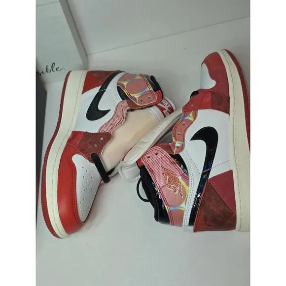 Nike Air Jordan Retro 1 HIGH OG Next  Spider-verse DV1748-601 Spiderman 4.5y
