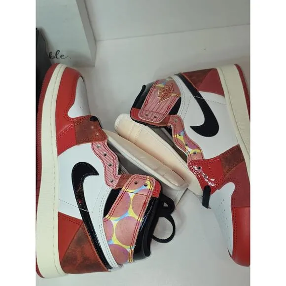 Nike Air Jordan Retro 1 HIGH OG Next  Spider-verse DV1748-601 Spiderman 4.5y