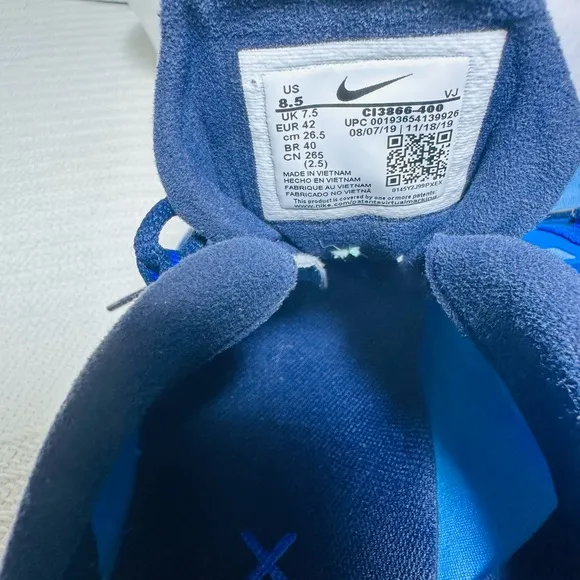 Nike Air max 270 React Triple Blue Athletic Shoes