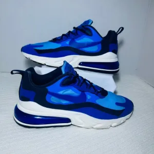 Nike Air max 270 React Triple Blue Athletic Shoes