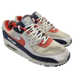 Nike Air Max 90 Denim White Red Blue DJ5170-100 Mens Size 9.5