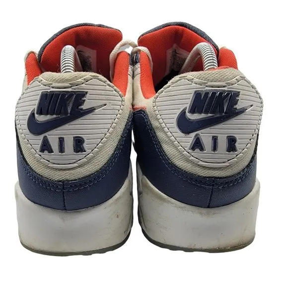 Nike Air Max 90 Denim White Red Blue DJ5170-100 Mens Size 9.5