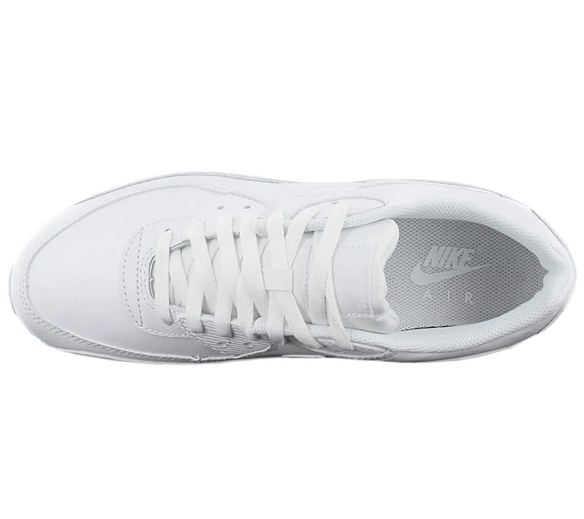 Nike Air Max 90 Leather - Triple White - Herren Sneakers Schuhe Weiß CZ5594-100