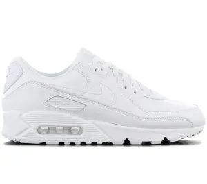 Nike Air Max 90 Leather - Triple White - Herren Sneakers Schuhe Weiß CZ5594-100
