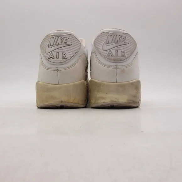 Nike Air Max 90 Men's Size 13 M White Leather Athletic Shoes Sneakers 302519-113