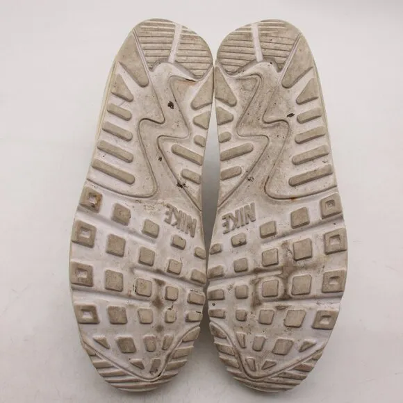 Nike Air Max 90 Men's Size 13 M White Leather Athletic Shoes Sneakers 302519-113