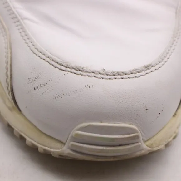 Nike Air Max 90 Men's Size 13 M White Leather Athletic Shoes Sneakers 302519-113