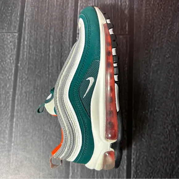 Nike Air Max 97 Miami hurricanes size 4Y grade school 921522 300