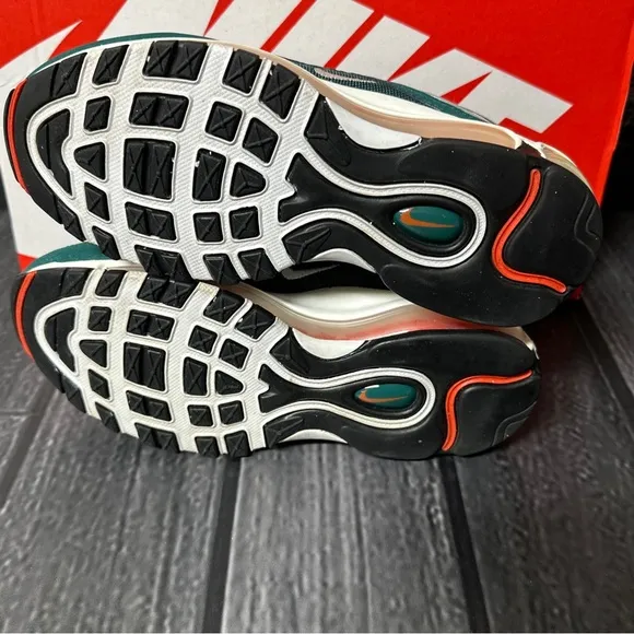 Nike Air Max 97 Miami hurricanes size 4Y grade school 921522 300