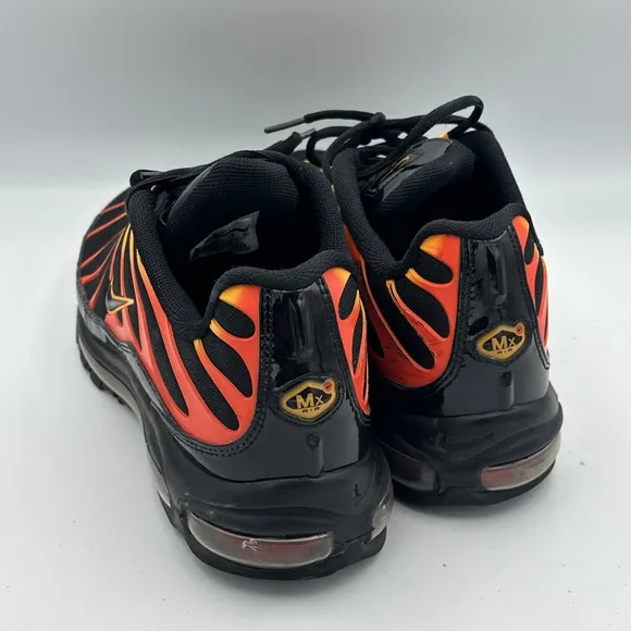 Nike Air Max 97 Plus Shock Shoes Orange Mens 12 Black Engine Custom AH8144-002