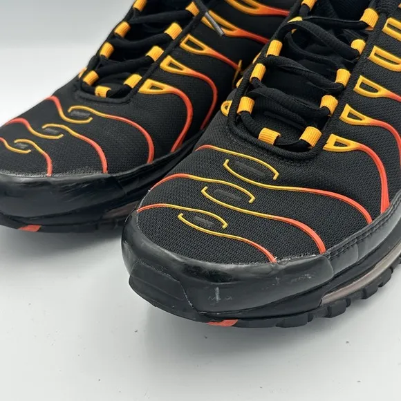 Nike Air Max 97 Plus Shock Shoes Orange Mens 12 Black Engine Custom AH8144-002
