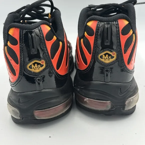 Nike Air Max 97 Plus Shock Shoes Orange Mens 12 Black Engine Custom AH8144-002
