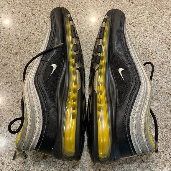 Nike Air Max 97 Steelers Black and Yellow Men's Size 12 Sneakers