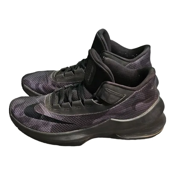 NIKE AIR MAX INFURIATE Men's 10 Mid Black Anthracite Camo Basketball Shoes
