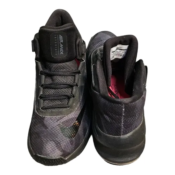 NIKE AIR MAX INFURIATE Men's 10 Mid Black Anthracite Camo Basketball Shoes