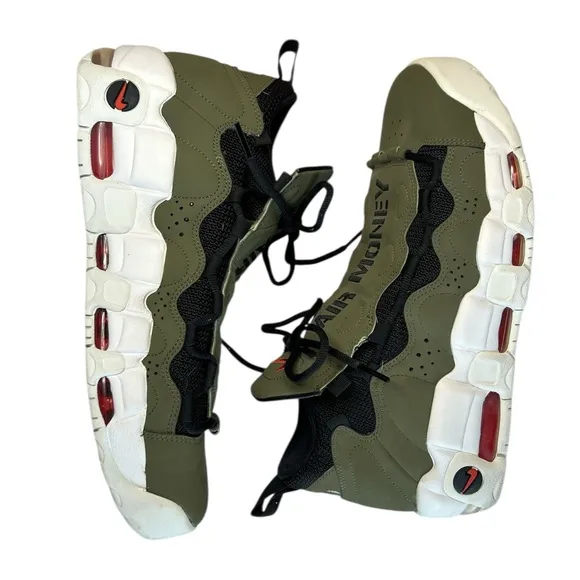 Nike Air Money Olive Black Athletic Shoes