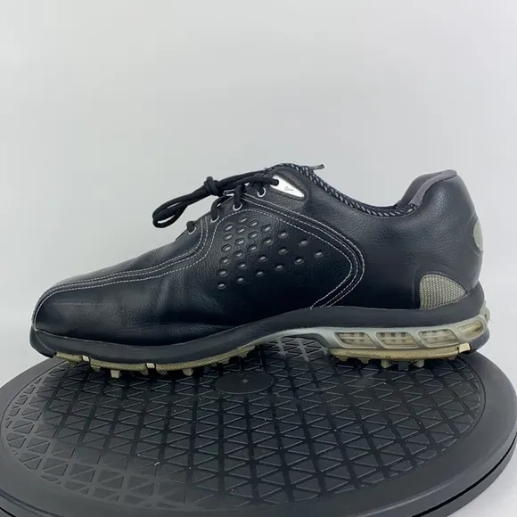 Nike Air Zoom Elite Black Leather Golf Shoes 317478-001 Men's Size 9.5