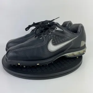 Nike Air Zoom Elite Black Leather Golf Shoes 317478-001 Men's Size 9.5