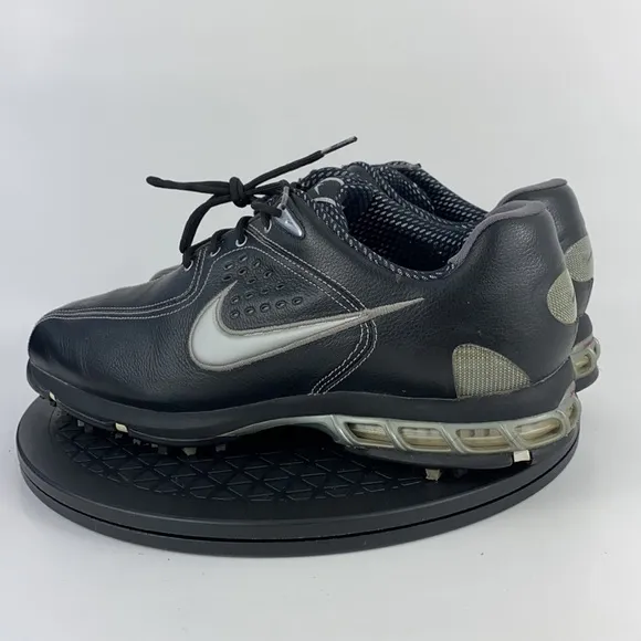 Nike Air Zoom Elite Black Leather Golf Shoes 317478-001 Men's Size 9.5