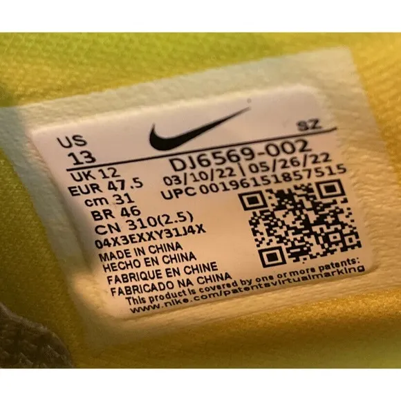 Nike Air Zoom Victory PGA Tiger Golf Tour Grey Shoes DJ6569 Mens 13 New