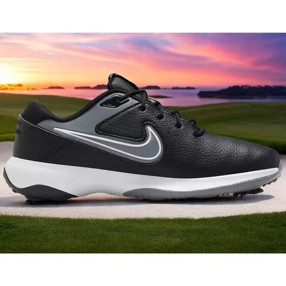 Nike Air Zoom Victory Pro Black Leather PGA Tiger Golf Shoes DV6800 Mens 10.5