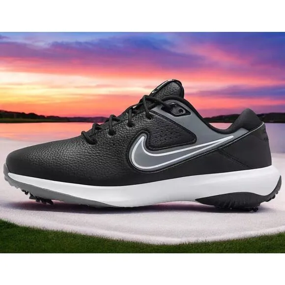 Nike Air Zoom Victory Pro Black Leather PGA Tiger Golf Shoes DV6800 Mens 10.5