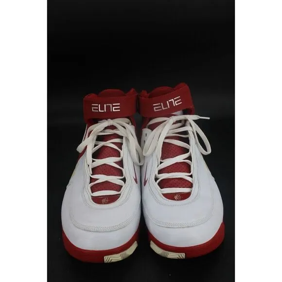 Nike Airmax Elite 314185-116 White Red Lace Up Strap Men’s Size 17