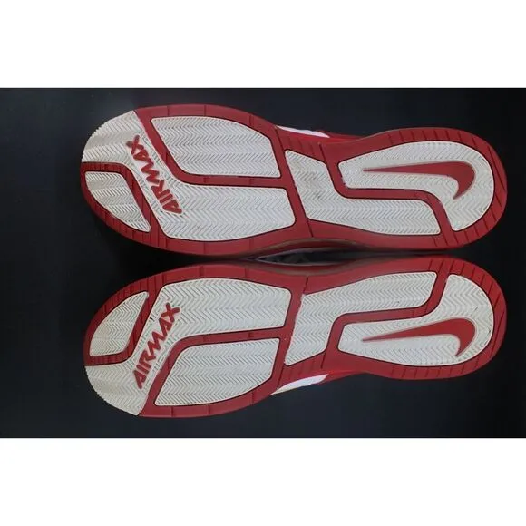 Nike Airmax Elite 314185-116 White Red Lace Up Strap Men’s Size 17
