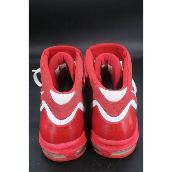 Nike Airmax Elite 314185-116 White Red Lace Up Strap Men’s Size 17
