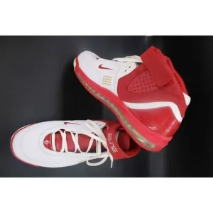 Nike Airmax Elite 314185-116 White Red Lace Up Strap Men’s Size 17