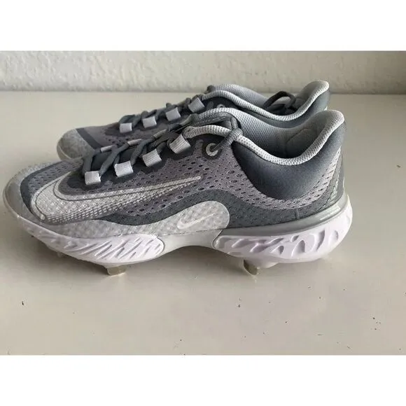Nike Alpha Huarache Elite 4 Low White Wolf Grey DJ6521-012 Men’s Size 8 Cleats