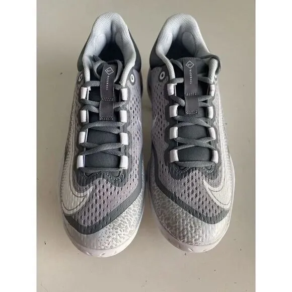 Nike Alpha Huarache Elite 4 Low White Wolf Grey DJ6521-012 Men’s Size 8 Cleats
