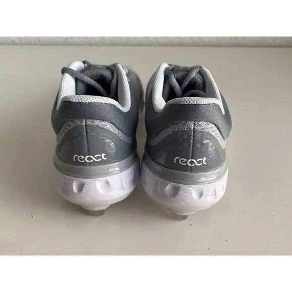 Nike Alpha Huarache Elite 4 Low White Wolf Grey DJ6521-012 Men’s Size 8 Cleats