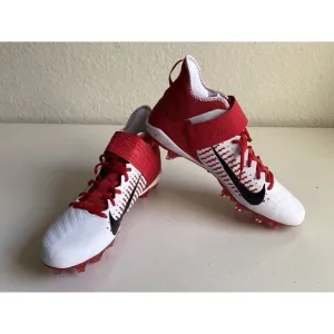 Nike Alpha Menace Pro 2 MID Football Cleats White Red BV3945-105 Men’s Sz 14