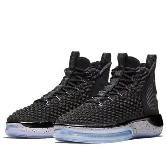 NIKE ALPHADUNK EP Grey Wolf Shoes Mens Carbon Fiber Black Basketball Sneakers