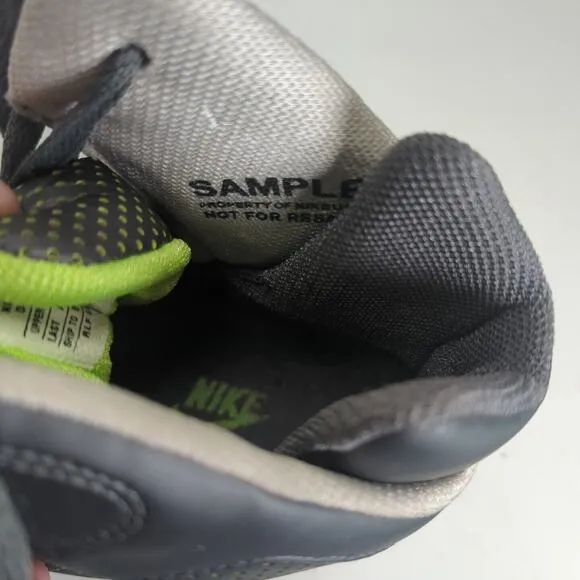 Nike Auto Flight Hi Grey Electric Green Sample Pair Size 8