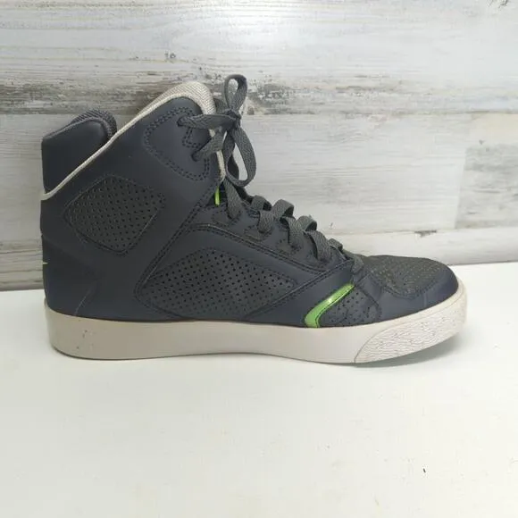 Nike Auto Flight Hi Grey Electric Green Sample Pair Size 8