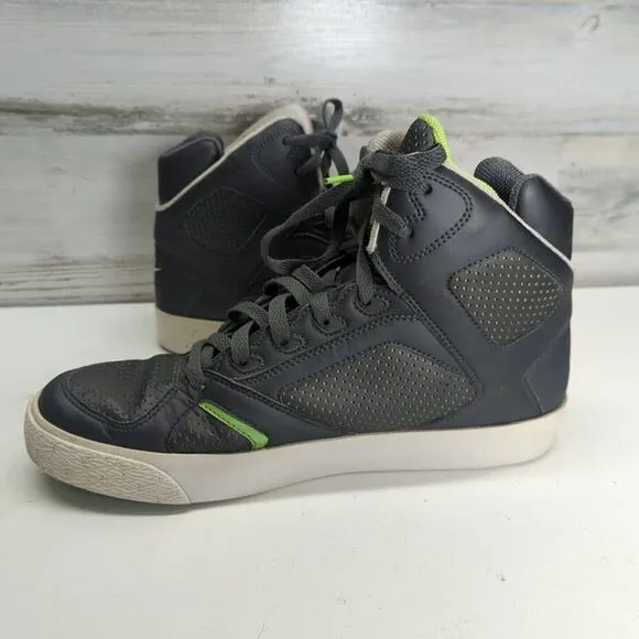Nike Auto Flight Hi Grey Electric Green Sample Pair Size 8