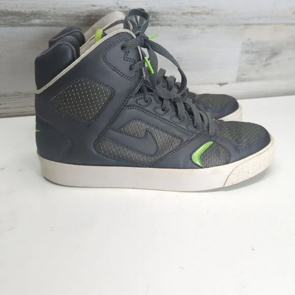 Nike Auto Flight Hi Grey Electric Green Sample Pair Size 8
