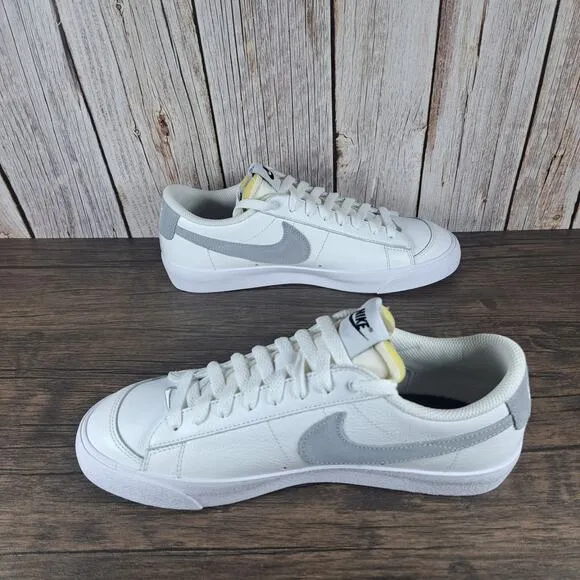 Nike Blazer Low Nike By You Custom &quot;ONE BMS&quot; Women's Sz 9.5 White Gray (NWOB)