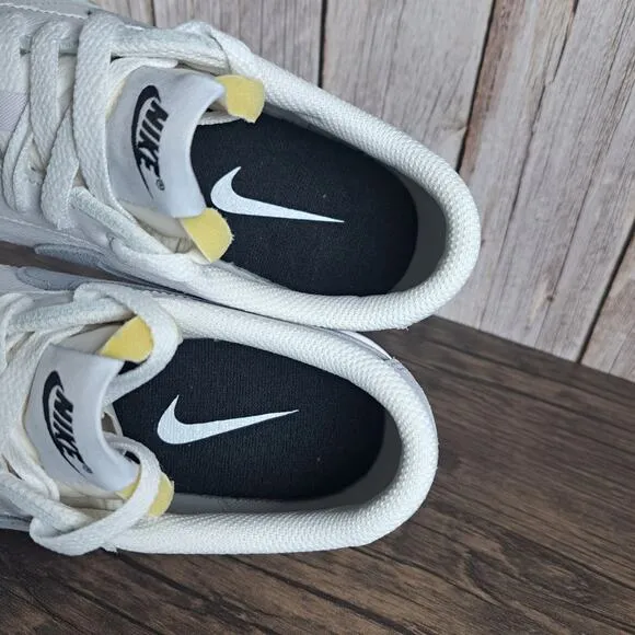 Nike Blazer Low Nike By You Custom &quot;ONE BMS&quot; Women's Sz 9.5 White Gray (NWOB)