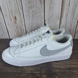 Nike Blazer Low Nike By You Custom &quot;ONE BMS&quot; Women's Sz 9.5 White Gray (NWOB)