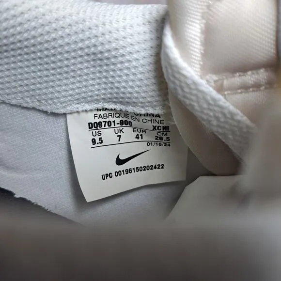Nike Blazer Low Nike By You Custom &quot;ONE BMS&quot; Women's Sz 9.5 White Gray (NWOB)