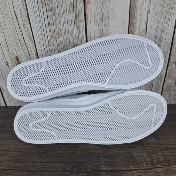 Nike Blazer Low Nike By You Custom &quot;ONE BMS&quot; Women's Sz 9.5 White Gray (NWOB)