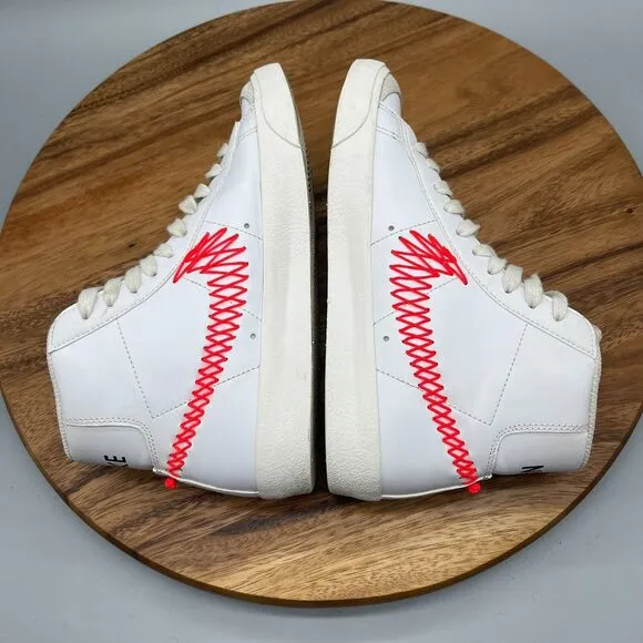 Nike Blazer Mid 77 BG Size 6Y White Bright Crimson Casual DJ2008-161