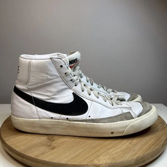 Nike Blazer Mid '77 Mens Size 8 White Athletic Casual Shoes Sneakers BQ6806-100