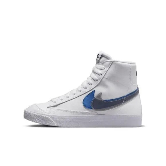 Nike Blazer Mid Next Nature FD0690-100 Sneaker Kids White Leather Shoes NR8004