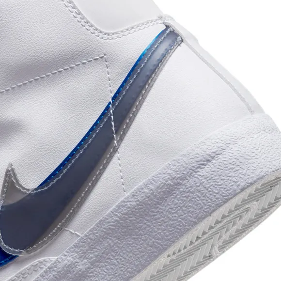 Nike Blazer Mid Next Nature FD0690-100 Sneaker Kids White Leather Shoes NR8004