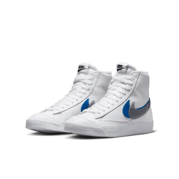 Nike Blazer Mid Next Nature FD0690-100 Sneaker Kids White Leather Shoes NR8004